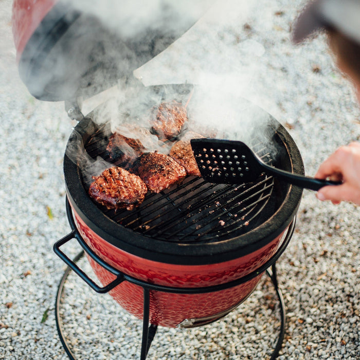 Kamado Joe Kamado Joe - Joe Jr. Red with Stand, Heat Deflector & Tools KJ13RH Barbecue Finished - Charcoal