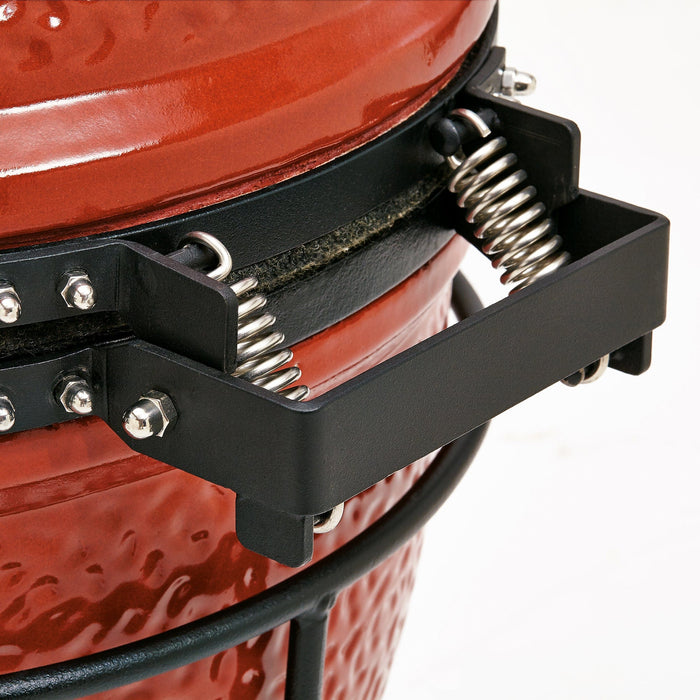 Kamado Joe Kamado Joe - Joe Jr. Red with Stand, Heat Deflector & Tools KJ13RH Barbecue Finished - Charcoal