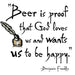 La Imprints LA Imprints Attitude Apron - Beer is Proof 2060 Barbecue Accessories