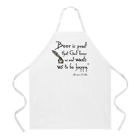 La Imprints LA Imprints Attitude Apron - Beer is Proof 2060 Barbecue Accessories