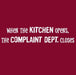 La Imprints LA Imprints Attitude Apron - Complaint Department 2141 Barbecue Accessories
