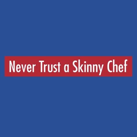 La Imprints LA Imprints Attitude Apron - Never Trust a Skinny Chef 2100- Barbecue Accessories