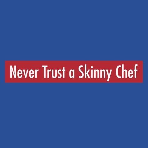 La Imprints LA Imprints Attitude Apron - Never Trust a Skinny Chef 2100- Barbecue Accessories