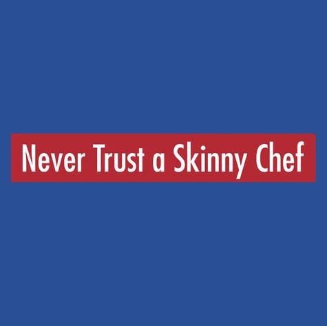 La Imprints LA Imprints Attitude Apron - Never Trust a Skinny Chef 2100- Barbecue Accessories