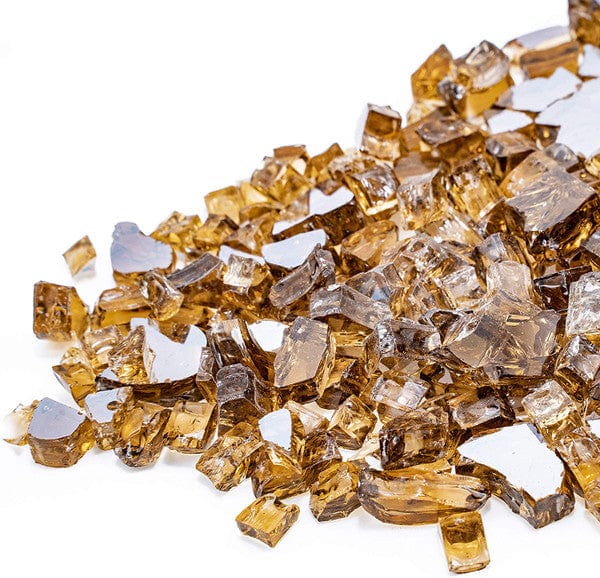 Linzel Distributing Linzel Distributing Sunset Reflective Amber 1/4" Reflective Lava Glass 10 lb Jar - BM/50695 BM/50695 Fireplace Accessories