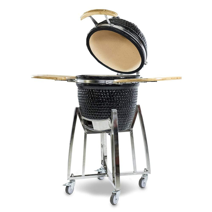 Louisiana Grills Louisiana Grills 18" Black Freestanding Ceramic Kamado Charcoal Grill 61180 Barbecue Finished - Pellet 6846780895011