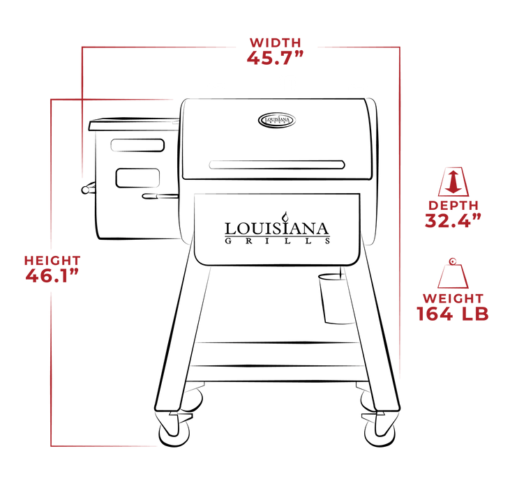 Louisiana Grills Louisiana Grills 800 Black Label Series Pellet Grill & Smoker 10669 Barbecue Finished - Pellet 684678106693