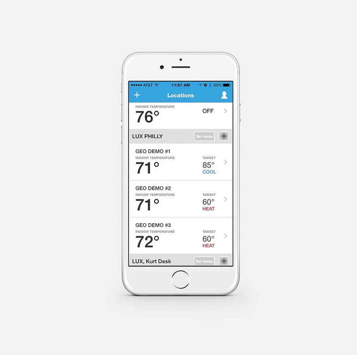 LUX LUX GEO Smart Thermostat w/ Wi-Fi - White (Millivolt ONLY) LUXGEO Fireplace Accessories