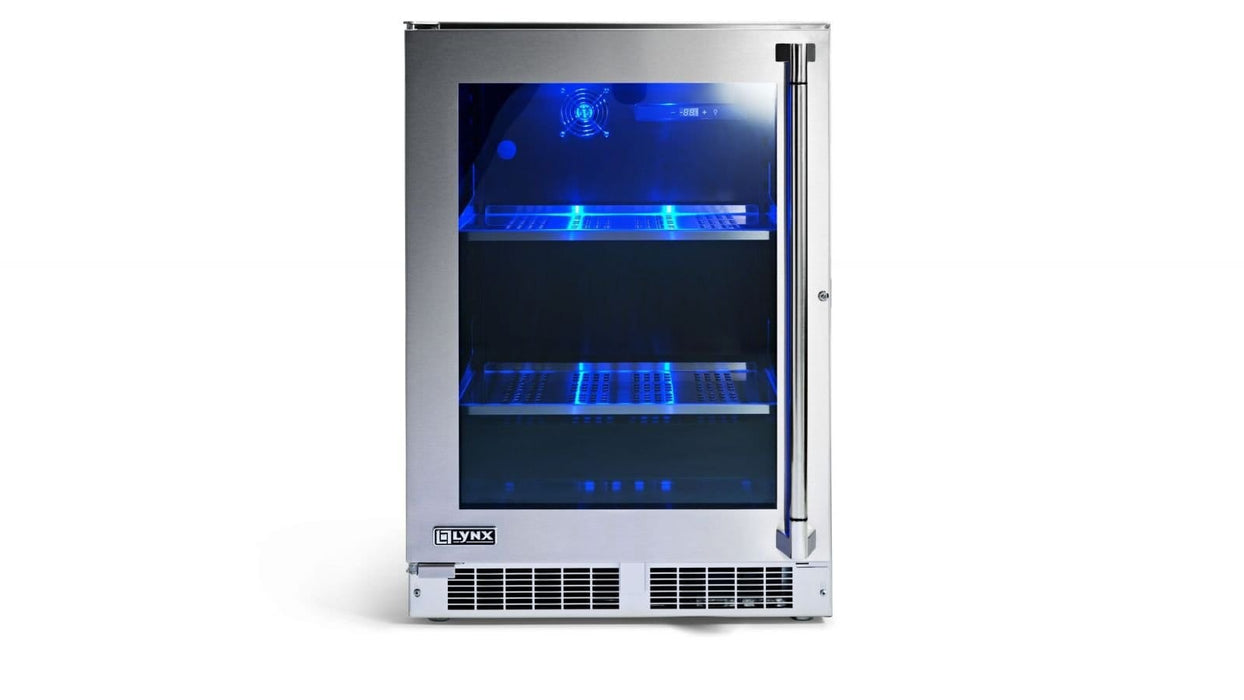 Lynx Lynx 24" Outdoor Refrigerator w/ Glass Door (LN24REFG) LN24REFG Outdoor Finished 810043029032