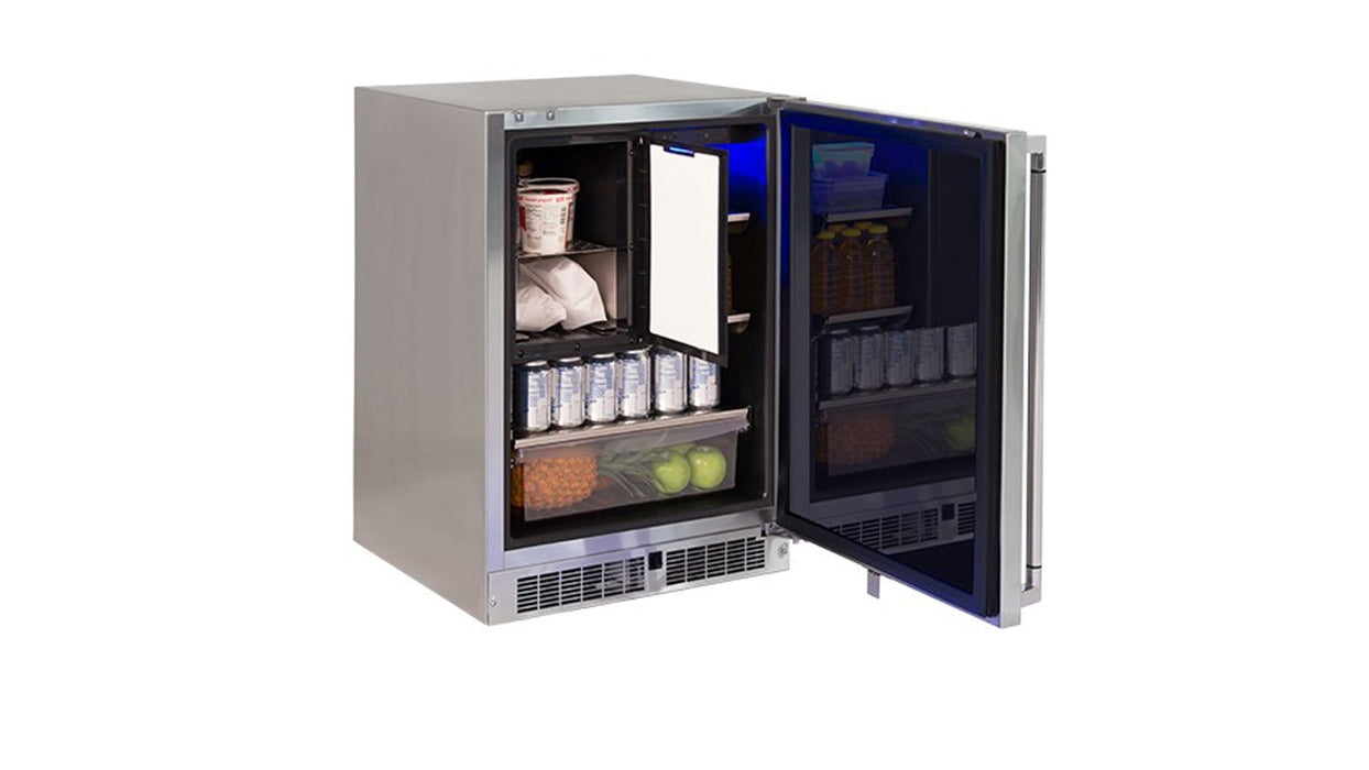 Lynx Lynx 24" Professional Refrigerator Freezer Combo (LN24REFC) LN24REFC Outdoor Finished 810043029056