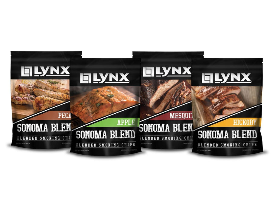 Lynx Lynx Four Pack Woodchip Blend (Apple, Hickory, Mesquite, Pecan) - LSCF LSCF Barbecue Accessories 810043024020