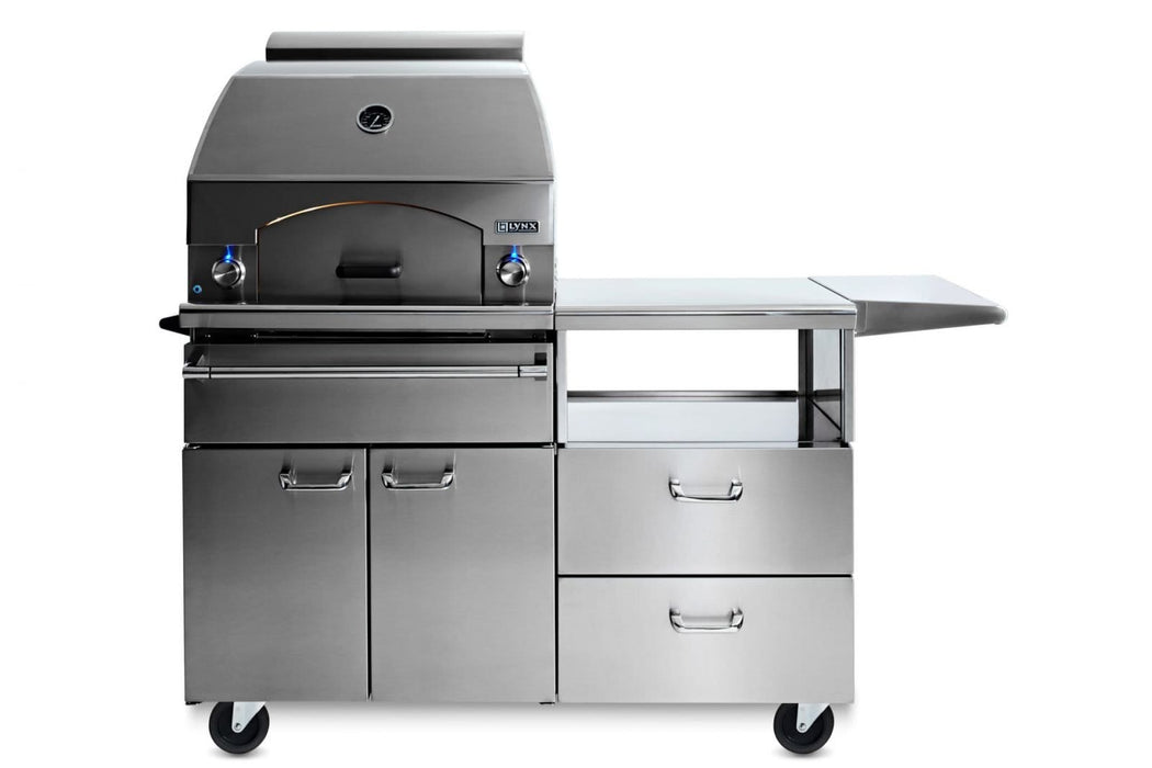 Lynx Lynx Napoli 30" Outdoor Oven on Mobile Kitchen Cart Barbecue Finished - Gas