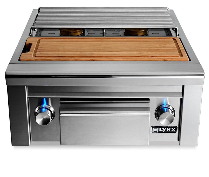 Lynx Lynx Professional Prep Center w. Double Side Burner Propane LSB2PC-1-LP Barbecue Finished - Gas