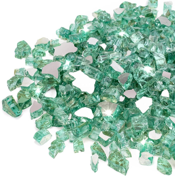 Majestic Majestic 1/2" Reflective Tempered Fire Glass (10 lb.) Light Green MAJESTIC-LGREEN-12 Fireplace Accessories