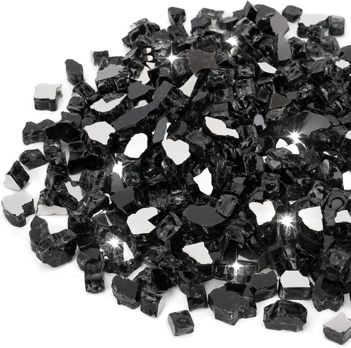 Majestic Majestic 1/2" Reflective Tempered Fire Glass (10 lb.) Onyx MAJESTIC-ONYX-12 Fireplace Accessories