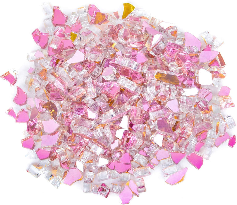 Majestic Majestic 1/2" Reflective Tempered Fire Glass (10 lb.) Rose Gold MAJESTIC-ROSE-12 Fireplace Accessories