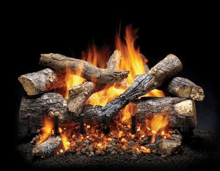 Majestic Majestic 24" Fireside Series Grand Oak Outdoor Gas Hearth Kit Fireplace Finished - Gas