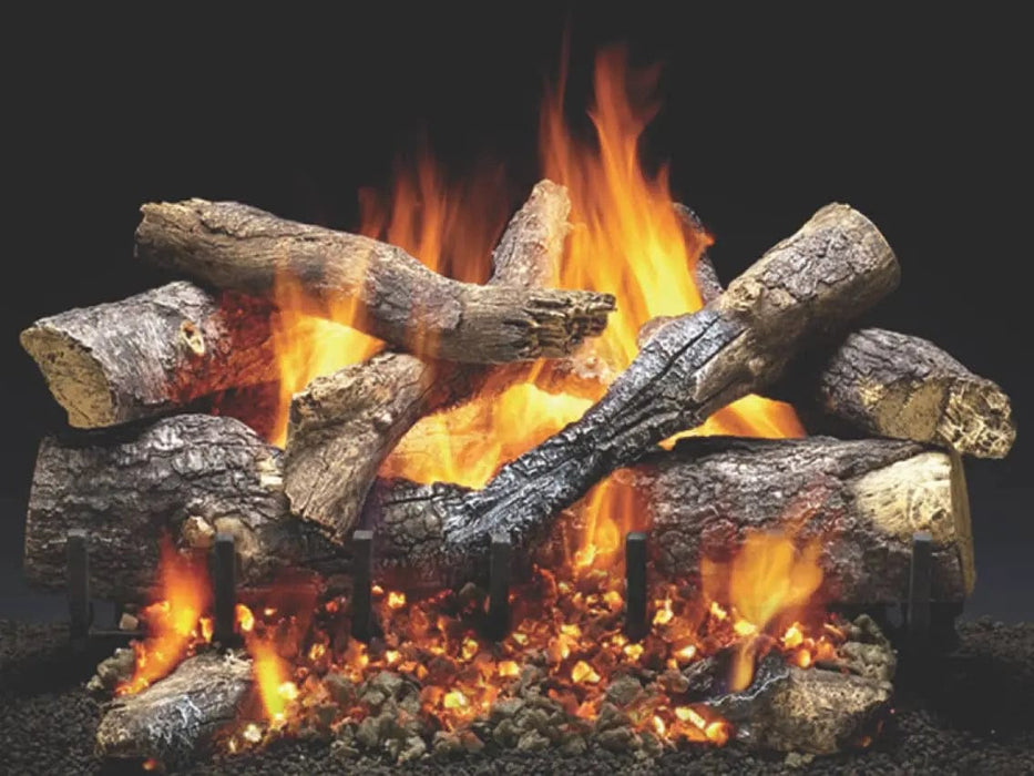 Majestic Majestic 24" Fireside Series Grand Oak Outdoor Gas Hearth Kit Fireplace Finished - Gas