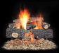 Majestic Majestic 24" Fireside Series Realwood Outdoor Gas Log Set Propane Safety Pilot ODSP-24LP Fireplace Finished - Outdoor