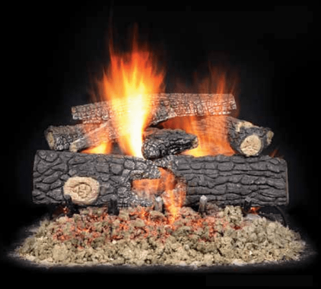 Majestic Majestic 24" Fireside Series Realwood Outdoor Gas Log Set Propane Safety Pilot ODSP-24LP Fireplace Finished - Outdoor