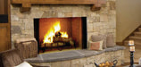 Majestic Majestic 36" Biltmore Radiant Wood Burning Fireplace w/ Stacked Brick Liner Traditional SB60 Fireplace Finished - Wood