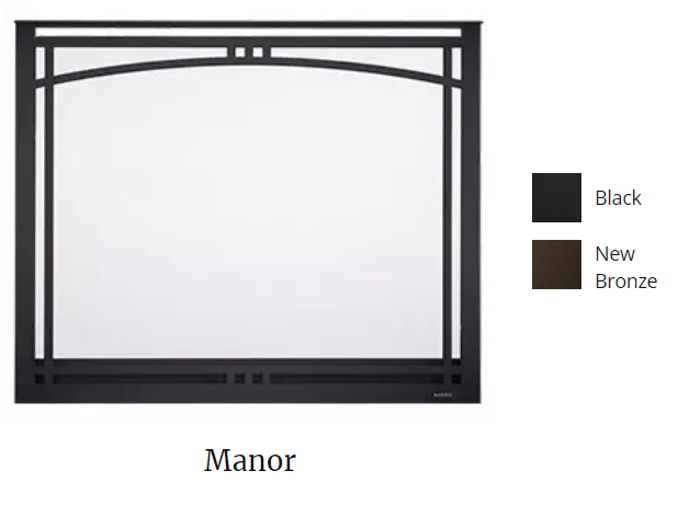 Majestic Majestic 42" Manor Overlap Fit Front (Black) - MANOR42BK MANOR42BK Fireplace Accessories