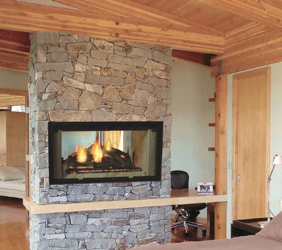 Majestic Majestic 42" See-Thru Radiant Wood Burning Fireplace DSR42 Fireplace Finished - Wood