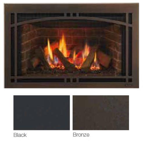Majestic Majestic Black Contemporary Arch 25" Screen Front (Ruby Insert 25") - CASFI25BK CASFI25BK Fireplace Accessories