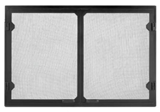 Majestic Majestic Black Grand Vista Cabinet Style Mesh Doors (Sovereign 36) - GV36BK GV36BK Fireplace Accessories