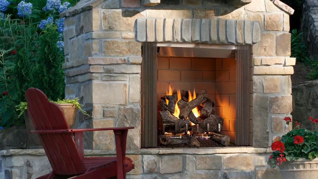 Majestic Majestic Castlewood 42 Outdoor Wood Fireplace ODCASTLEWD-42-B Fireplace Finished - Wood