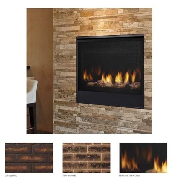 Majestic Majestic Cottage Red Brick Interior Panel (Quartz 32 Series) - BRICK32CR BRICK32CR Fireplace Accessories