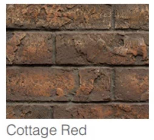 Majestic Majestic Cottage Red Traditional Brick Interior Panels (Jasper & Ruby Insert 30") - BRICKMI30CR BRICKMI30CR Fireplace Accessories