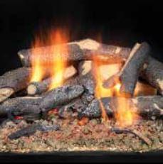 Majestic Majestic Fireside Series Supreme Oak Gas Log Set (Safety Pilot ver.) 18" Propane SP18LP Fireplace Venting