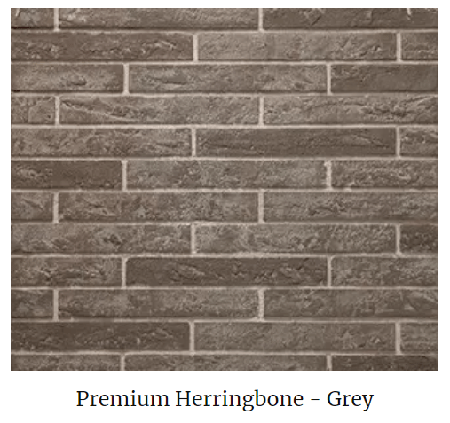 Majestic Majestic Grey Herringbone Refractory (Courtyard 42) - ODCOUG-GHR ODCOUG-GHR Fireplace Accessories