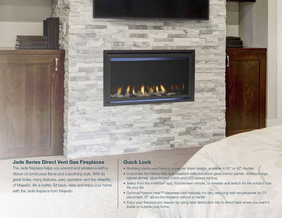 Majestic Majestic Jade Series 42" Gas Fireplace Fireplace Finished - Gas