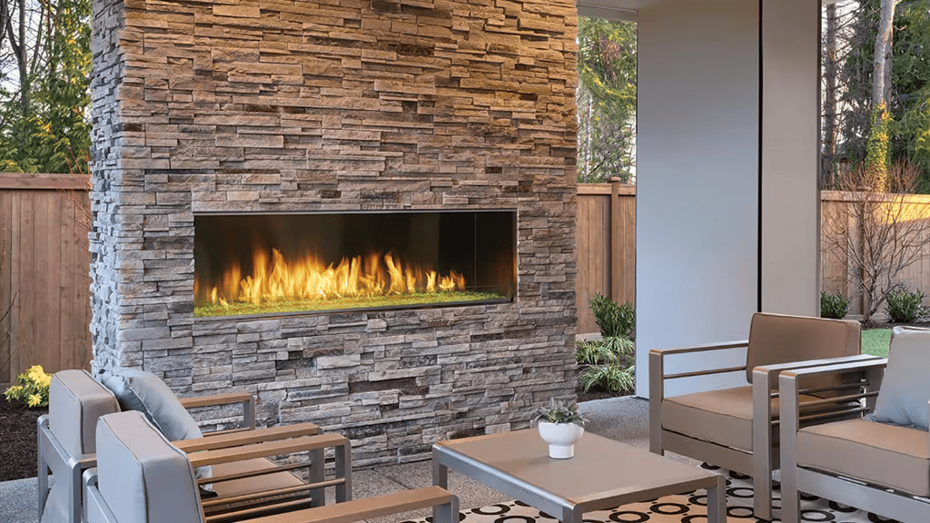 Majestic Majestic Lanai 48" Outdoor Linear Gas Fireplace ODLANAIG-48 Fireplace Finished - Outdoor