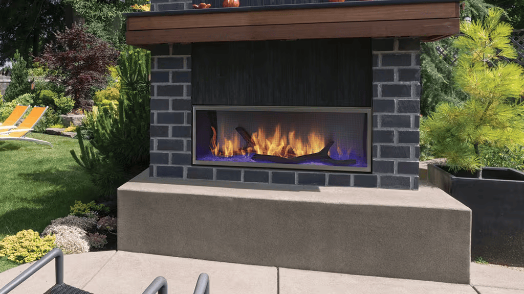 Majestic Majestic Lanai 60" Outdoor Linear Gas Fireplace ODLANAIG-60 Fireplace Finished - Outdoor