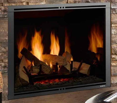 Majestic Majestic Marquis II 36" Direct Vent Gas Fireplace (Natural Gas) MARQ36IN-B Fireplace Finished - Gas