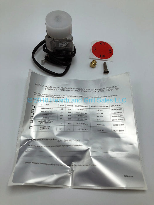 Majestic Majestic Natural Gas to Propane Gas Conversion Kit (Pearl II 36) - LPK-MS36-IFT LPK-MS36-IFT Fireplace Venting