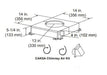 Majestic Majestic Pipe Chimney Air Kits (SL1100 & SL400 Series) - CAK5A CAK5A Fireplace Venting
