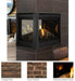 Majestic Majestic Reflective Black Glass Interior Panels (Pearl II Peninsula 36) - LINER-36PIER LINER-36PIER Fireplace Accessories
