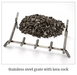 Majestic Majestic Stainless Steel Grate w/ Lava Rock (Courtyard 36) - GR-ODCOUG GR-ODCOUG Fireplace Finished - Outdoor
