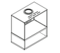 Majestic Majestic Steel Cabinet + Pedestal Base (30" Gas Inserts) - CK-30 CK-30 Fireplace Accessories