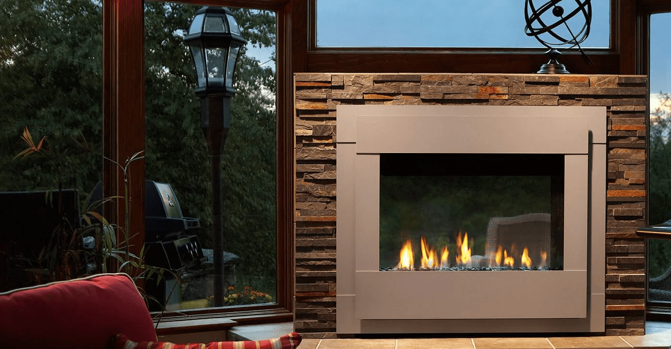 Majestic Majestic Twilight Modern Indoor/Outdoor See-Through Gas Fireplace TWILIGHT-MD-IFT Fireplace Finished - Gas