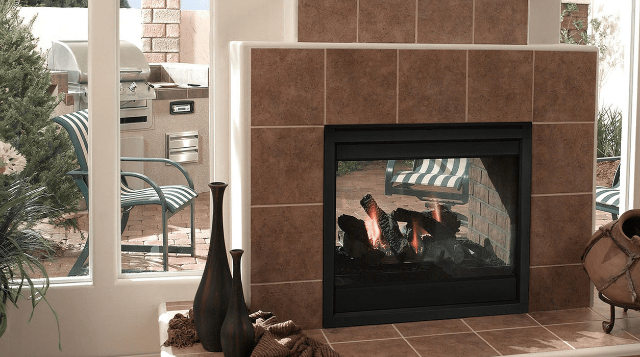 Majestic Majestic Twilight Modern Indoor/Outdoor See-Through Gas Fireplace TWILIGHT-MD-IFT Fireplace Finished - Gas