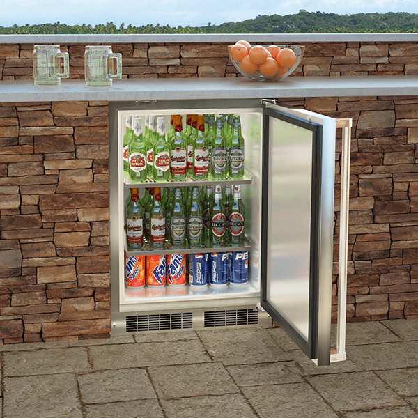Marvel Marvel 24" Outdoor Built-in High-Capacity Refrigerator MORE124SS31A Outdoor Finished 768388081669