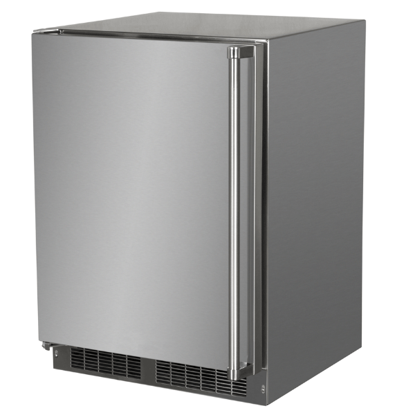 Marvel Marvel 24" Outdoor Built-in Refrigerator w/ Door Storage & MAXSTORE Bin Left Hinge MORE224-SS51A Outdoor Finished 768388081683