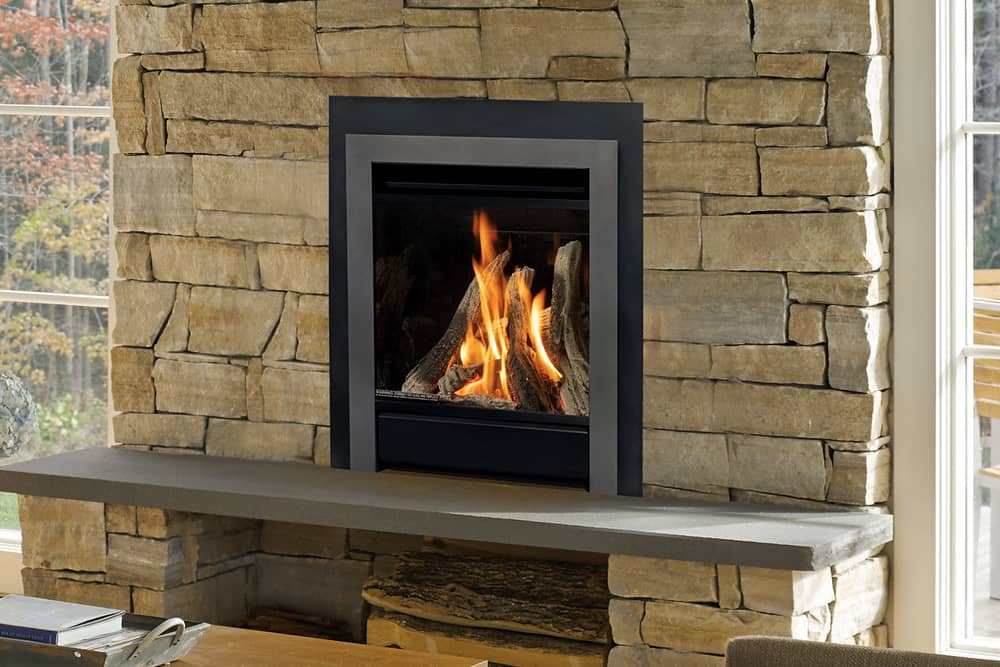 Miles Industries Ltd. Valor Portrait V-Class Insert Gas Fireplace Fireplace Finished - Gas