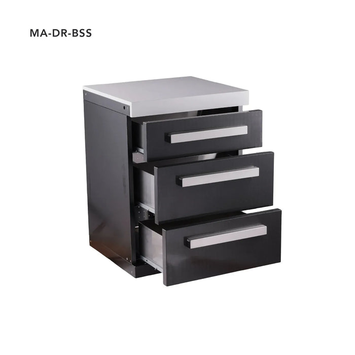 Mont Alpi Mont Alpi 3 Drawer Cabinet Module - MA-DR Barbecue Finished - Gas
