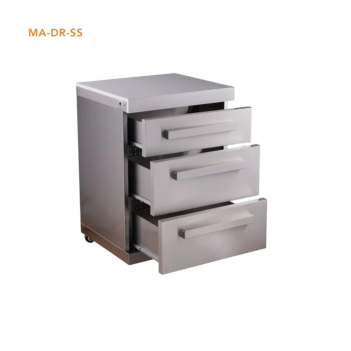 Mont Alpi Mont Alpi 3 Drawer Cabinet Module - MA-DR Barbecue Finished - Gas
